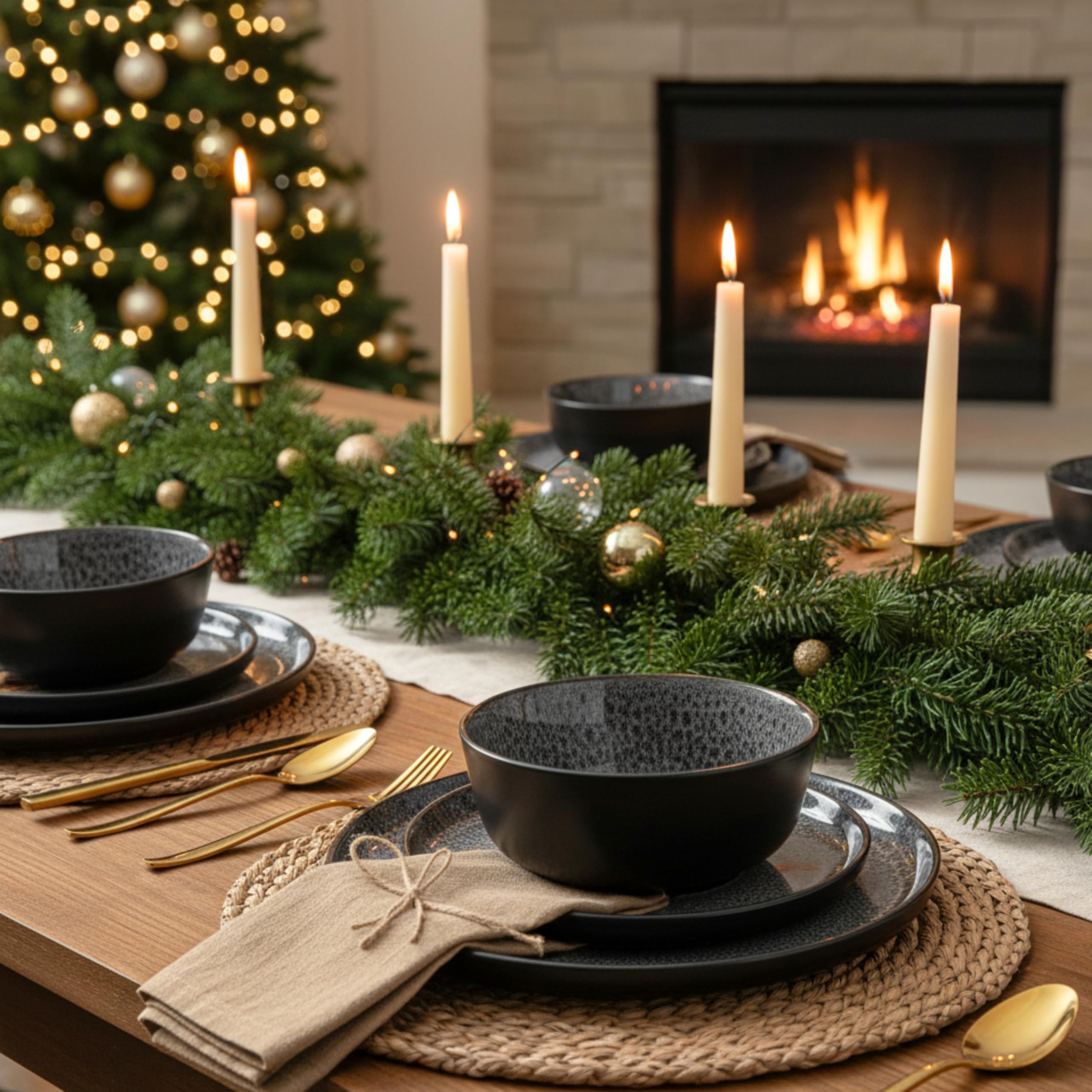 SÄNGER Sydney Kombiservice 30-tlg für 6 Personen – Steingut Teller Set mit Speise-, Pasta- & Kaffeebechern, spülmaschinen- & mikrowellenfest